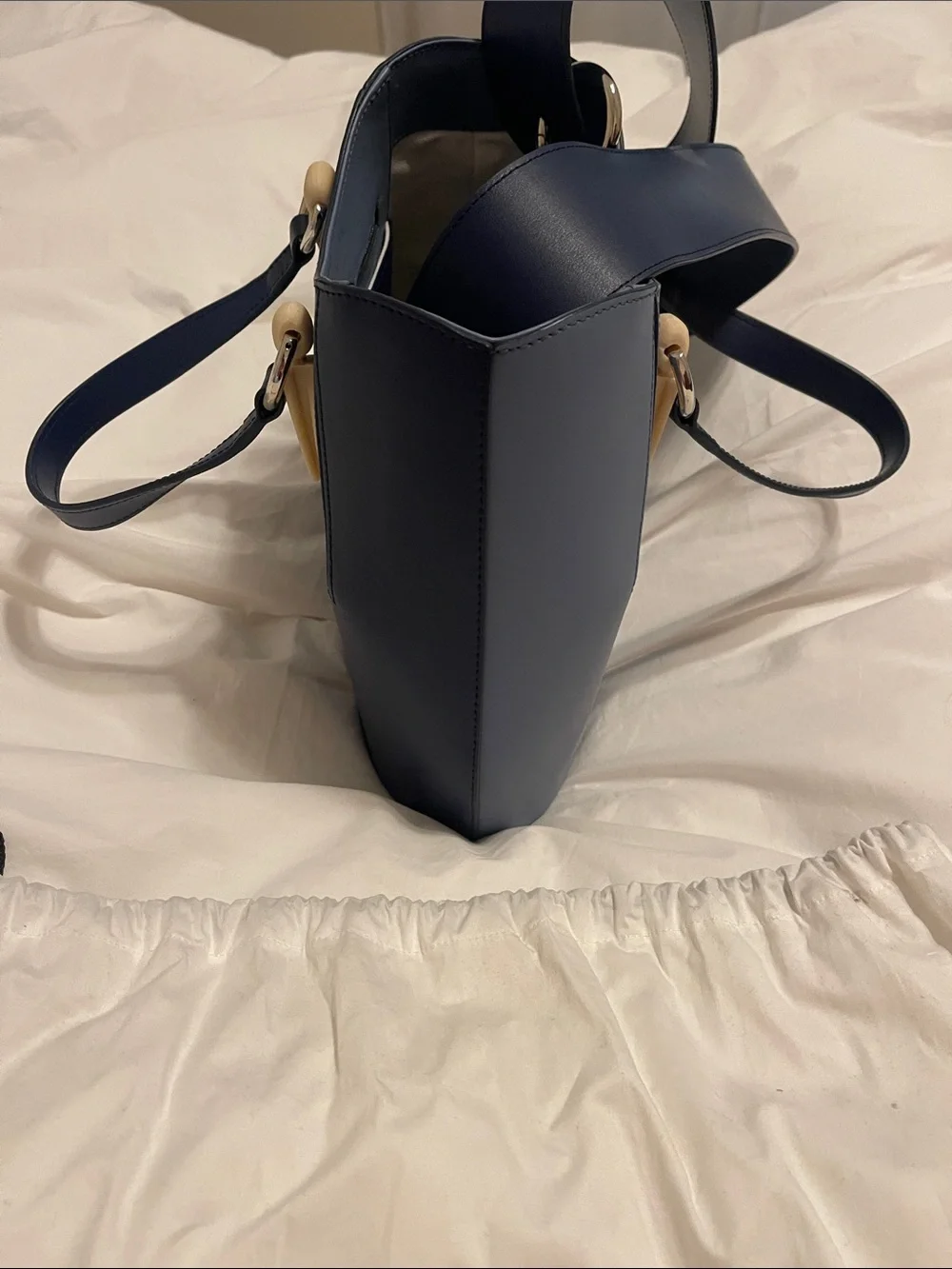 Aevha London navy leather
